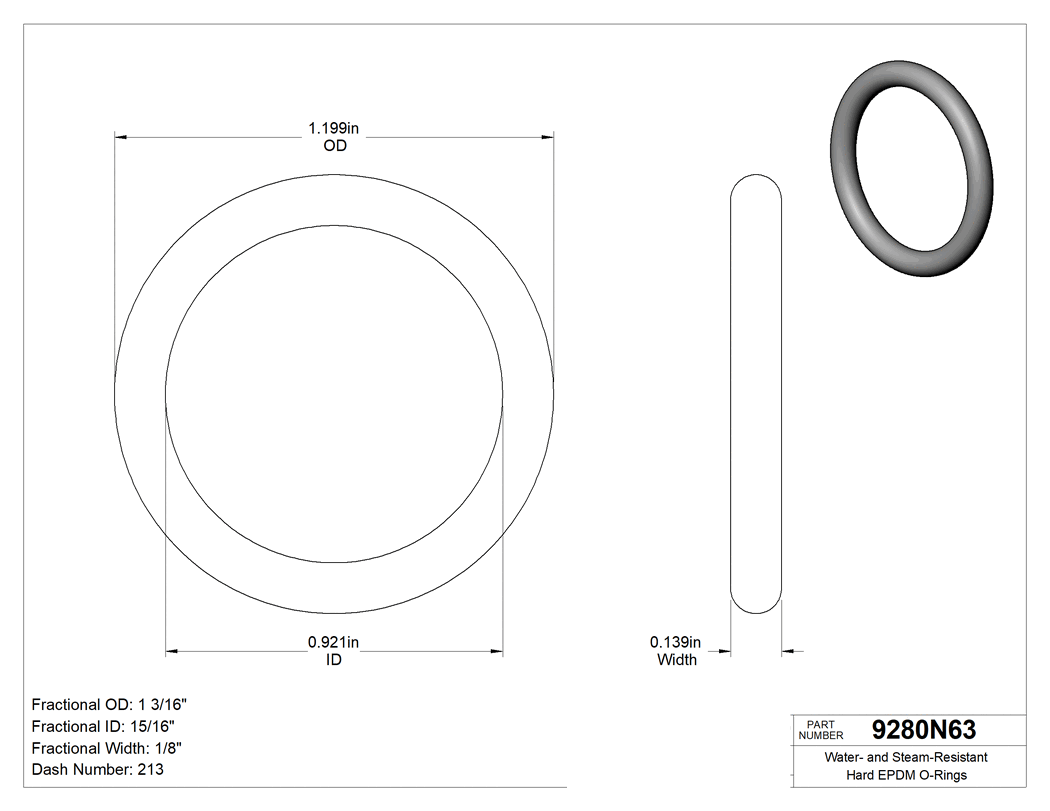 Technical drawing - 9280N63